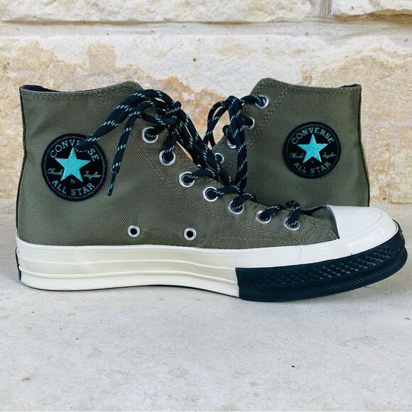 Converse Chuck Taylor All Star Hi 70 High Top 9.5 Wms /Mens 7.5 Surplus Green Hi - Picture 1 of 12